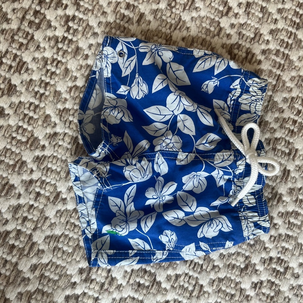 Ralph Lauren Green and Blue Floral Swim Shorts